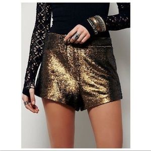 Free People Time to Shine shorts, bronze, xs
